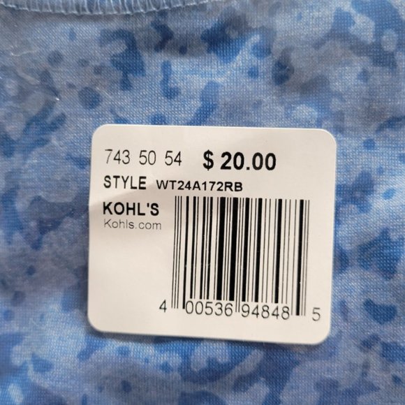 3/$20 Bundle Or New Size 2X Blue Tee From Tek Gear MSRP $20 - Picture 4 of 5